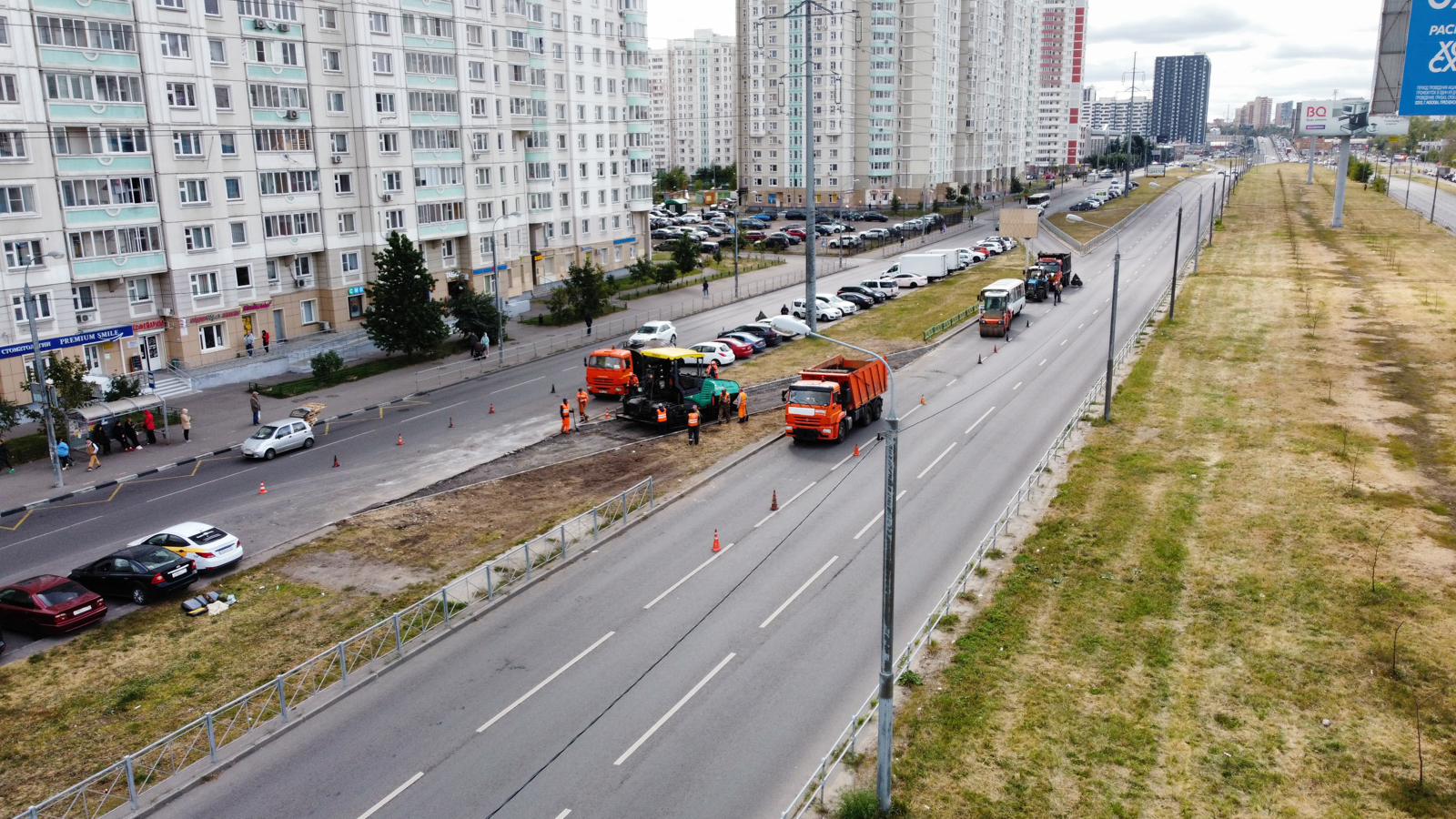 В Люберцах построили новый съезд с Комсомольского проспекта на дублер |  Администрация городского округа Люберцы Московской области